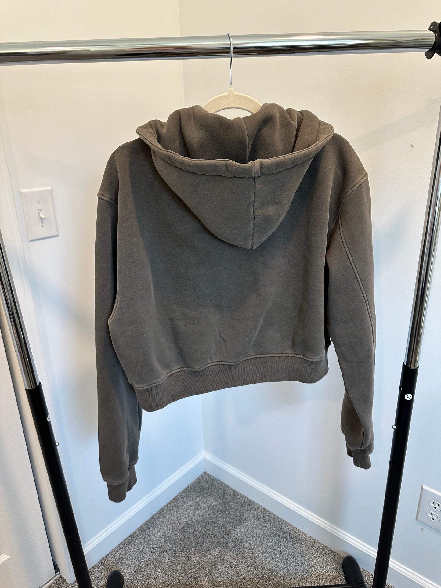 Cropped Fleece Workwear Hoodie