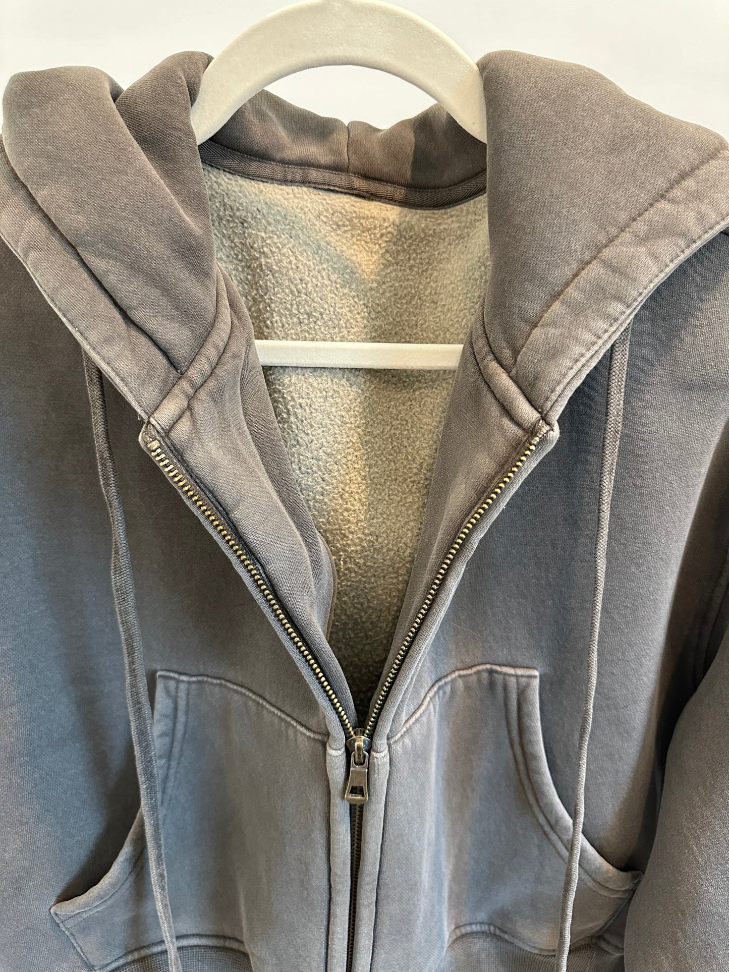 Cropped Fleece Workwear Hoodie